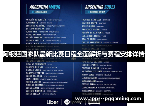 阿根廷国家队最新比赛日程全面解析与赛程安排详情